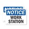 Signmission Work Station, 7 in W x Rectangle, Vinyl Decal OS-2PACK-NS-D-57-L-19070 - alternate 1